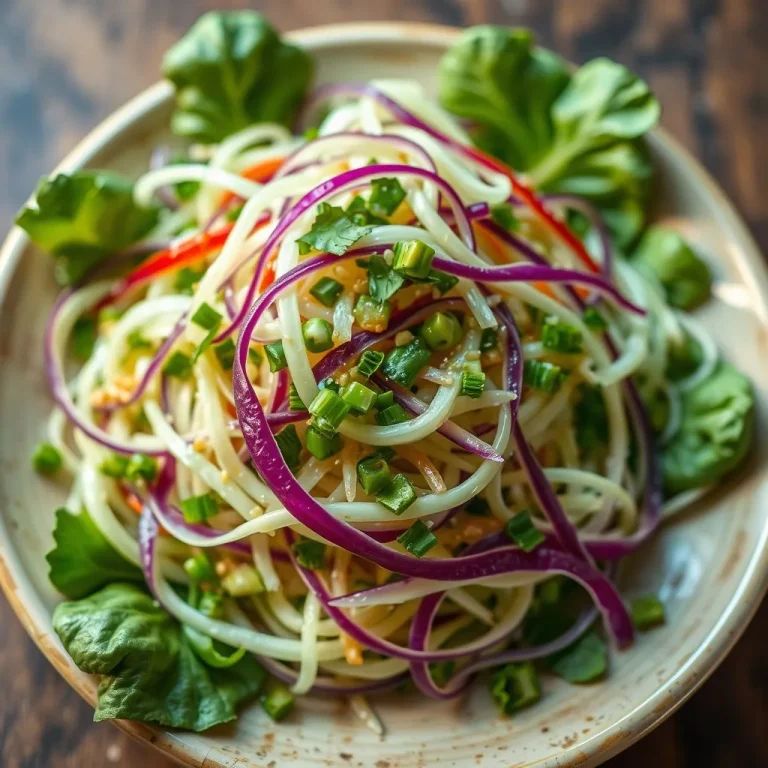 Chou Chinois en Salade : Vinaigrette Maison Croquante