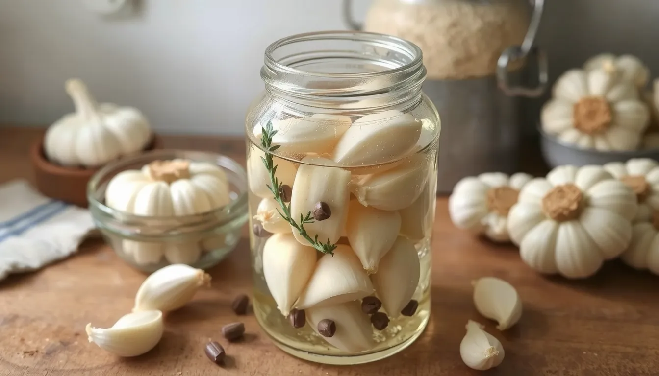 ail dans le vinaigre