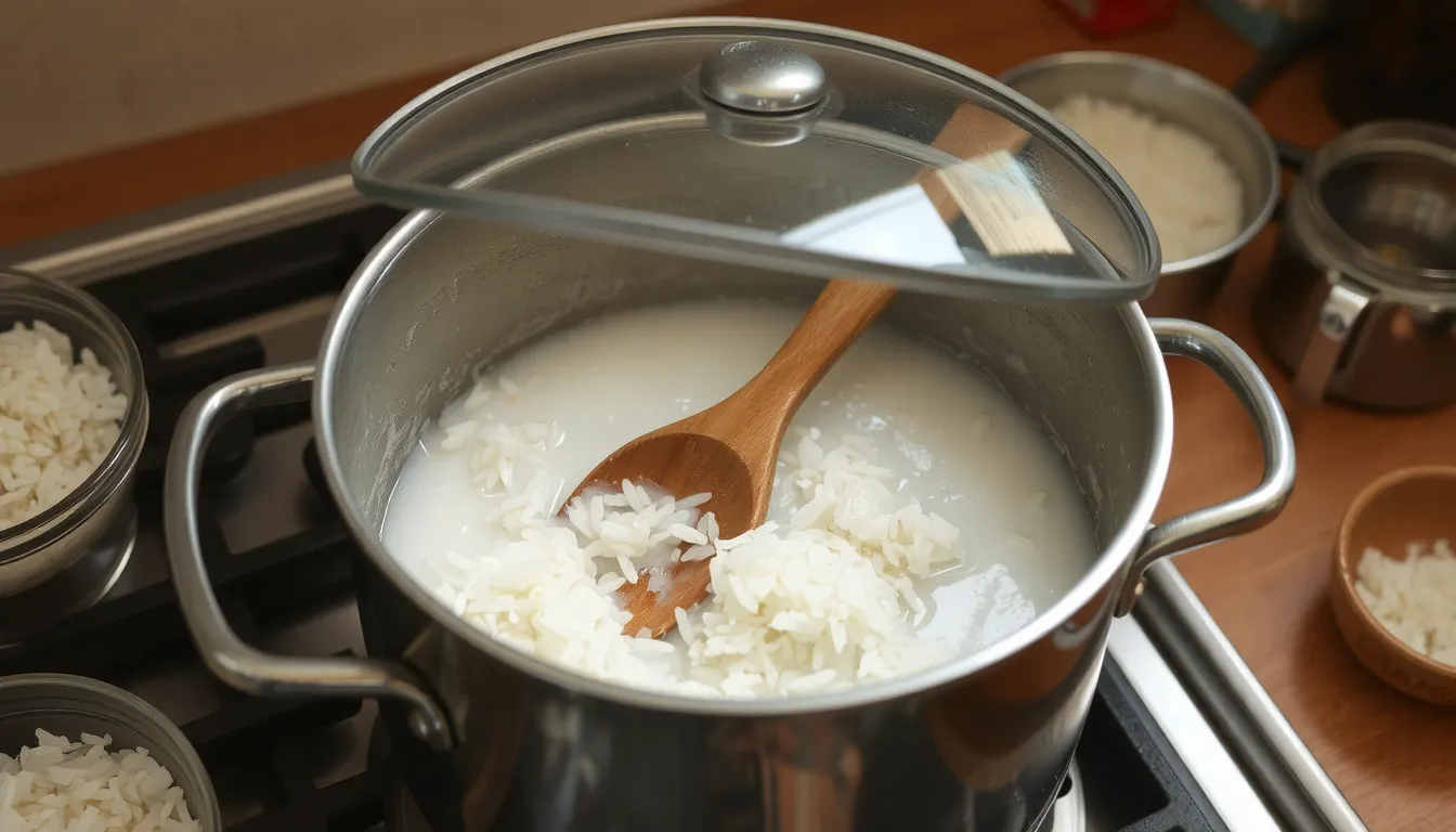 faire cuire du riz à la casserole