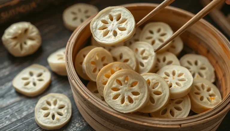 Racine de lotus : 3 recettes faciles pour la cuisiner (sautée, caramélisée, farcie)