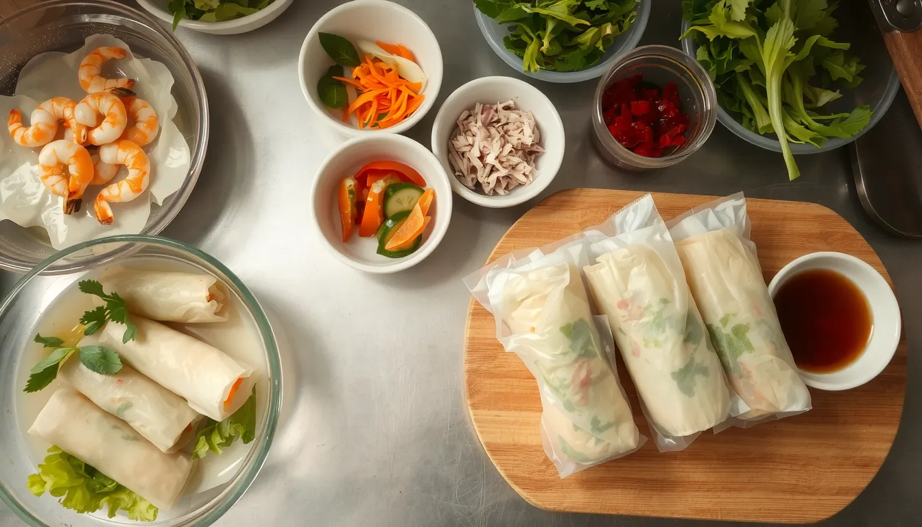 recette rouleau de printemps